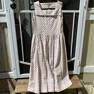 Vintage 80s Lauren Ashley Floral Dress